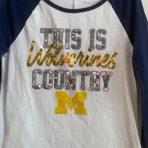 Michigan Wolverines regland shirt